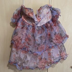 Floral, purple dress